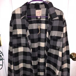American Eagle Men’s Black&White Flannel